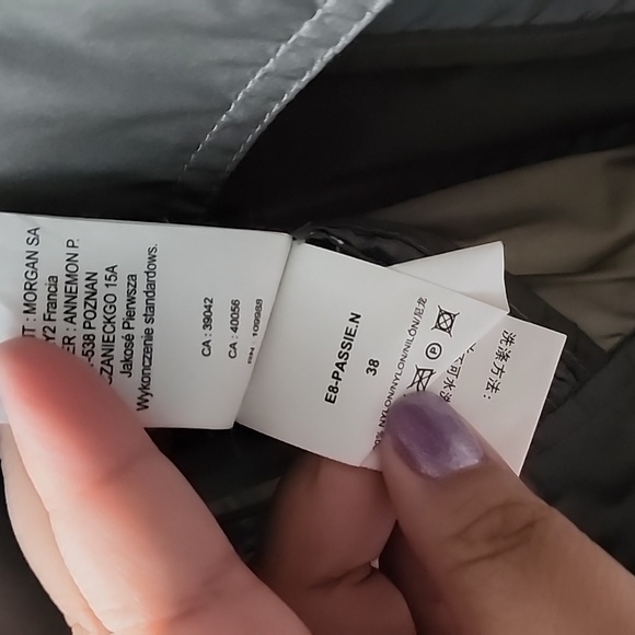 Vintage Morgan Lightweight Biker Style Windbreaker Roll Up Sleeves Jacket - Picture 9 of 9